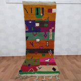 MyTindy Moroccan Azilal Rug Berber Style Handmade Runner Moroccan Wool, view 2