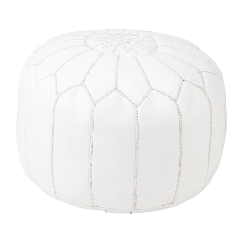 MyTindy Moroccan Berber Leather Ottoman