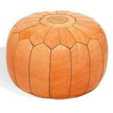 MyTindy Moroccan Berber Leather Ottoman, view 4