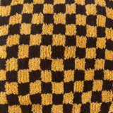 MyTindy Moroccan Berber Square Gold & Black Checkered Pouf Ottoman, view 4