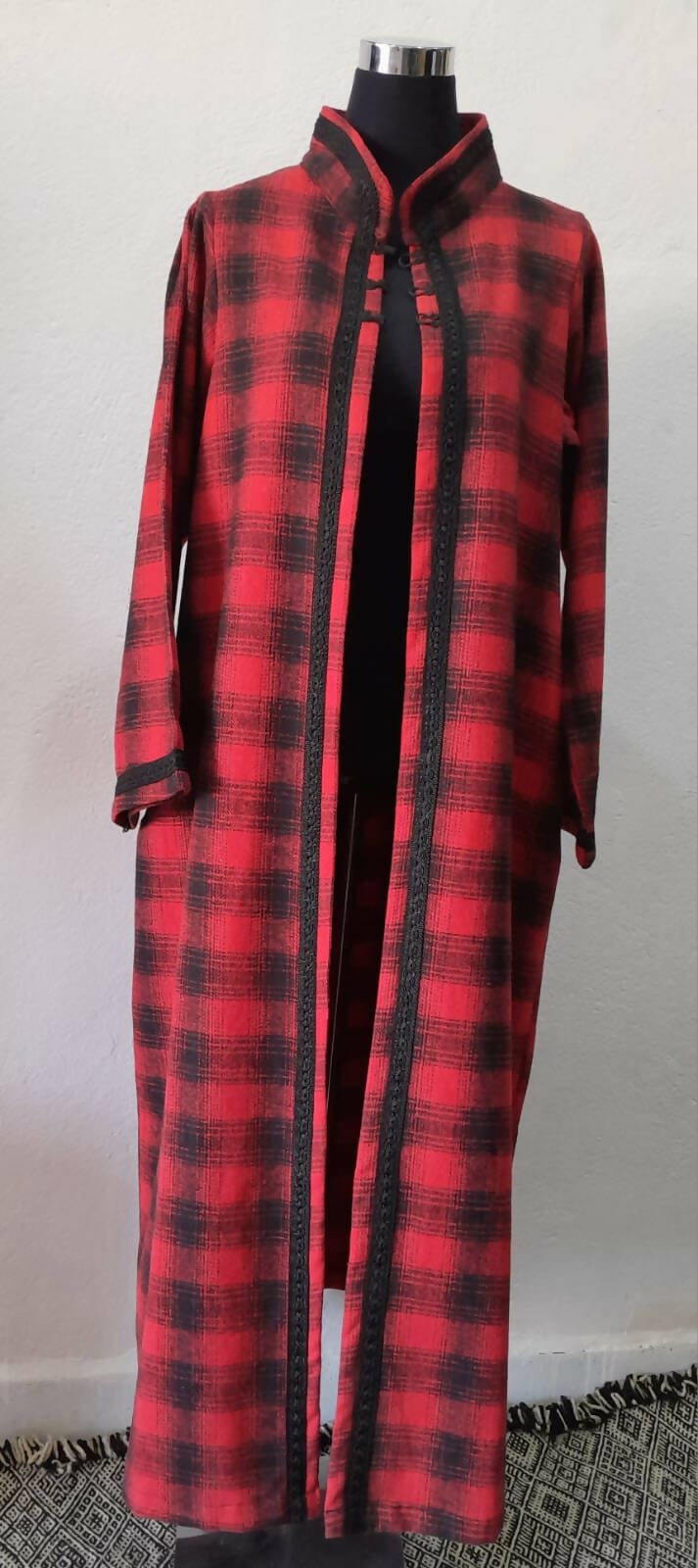 MyTindy Moroccan Black and Red Kimono