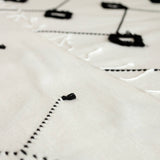 MyTindy Moroccan Black and White Bed Spread, view 3