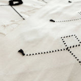 MyTindy Moroccan Black and White Bed Spread, view 4