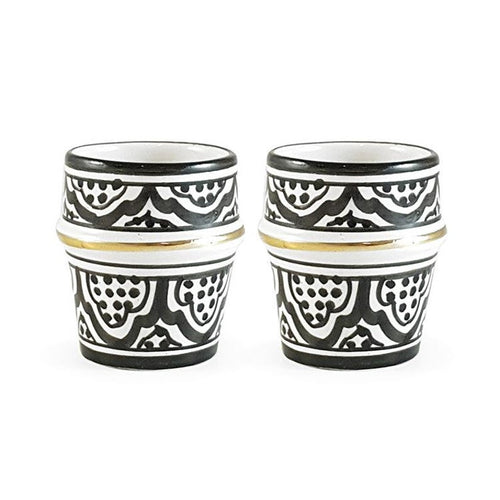 MyTindy Moroccan Black & White Beldi Mini Cup