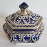MyTindy Moroccan Ceramic Sugar Jar with Metal II, view 2