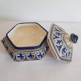 MyTindy Moroccan Ceramic Sugar Jar with Metal II, view 4