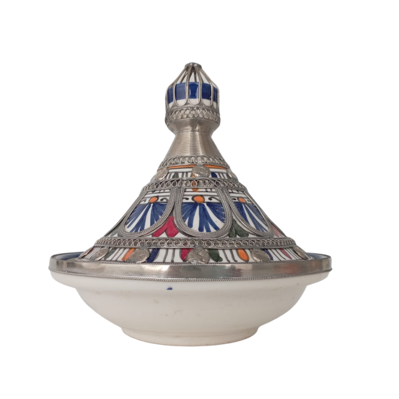 MyTindy Moroccan ceramic tagine pot
