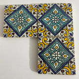 MyTindy Moroccan Ceramic tiles Hand painted tiles 4"x4" 100% for Bathroom Remodeling and kitchen Projects works wall and ground, view 4
