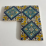MyTindy Moroccan Ceramic tiles Hand painted tiles 4"x4" 100% for Bathroom Remodeling and kitchen Projects works wall and ground, view 5