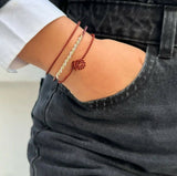 MyTindy Moroccan Copper Twist Bracelet "green snake", view 2