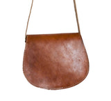 MyTindy Moroccan Cross Body Leather Bag with Hamsa Engraving, view 3
