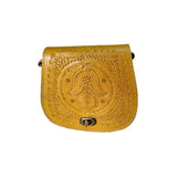 MyTindy Moroccan Cross Body Leather Bag with Hamsa Engraving, view 5