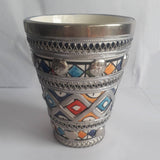 MyTindy Moroccan Cup made of Clay and Metal, view 2