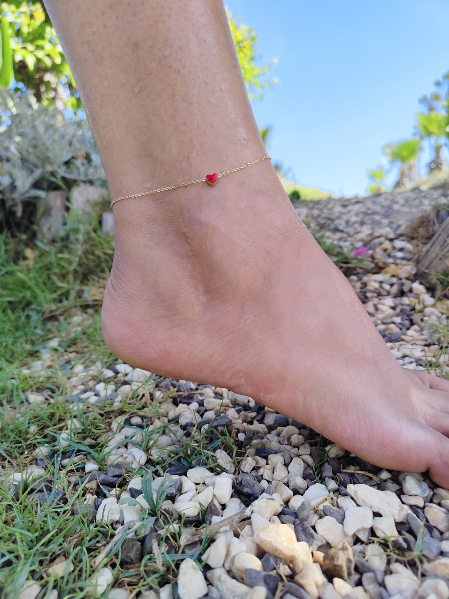 MyTindy Heart ankle bracelet