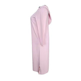 MyTindy Moroccan Jellaba with Decorative Patterns - Soft Pink, view 3