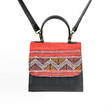 MyTindy Moroccan leather bag - Handmade - Leather Kilim bag - Leather carpet bag - Leather bag, view 3
