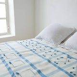 MyTindy Moroccan Light Blue Bed Spread, view 2