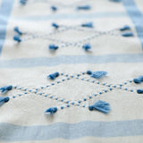 MyTindy Moroccan Light Blue Bed Spread, view 4