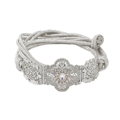 MyTindy Moroccan Mdamma Glamour Silver Belt Girls Kids