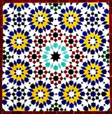MyTindy Moroccan mosaics Zellige Wall Art : The South Diamonds, view 3