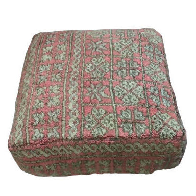 MyTindy Moroccan Pouf Kilim Red
