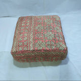 MyTindy Moroccan Pouf Kilim Red, view 2