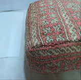 MyTindy Moroccan Pouf Kilim Red, view 6