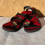 MyTindy Moroccan Red and Black Sandals, view 4