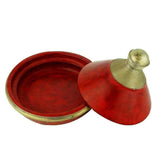 MyTindy Moroccan Red Tagine in Terracotta and Wrought Iron Sidi, view 2
