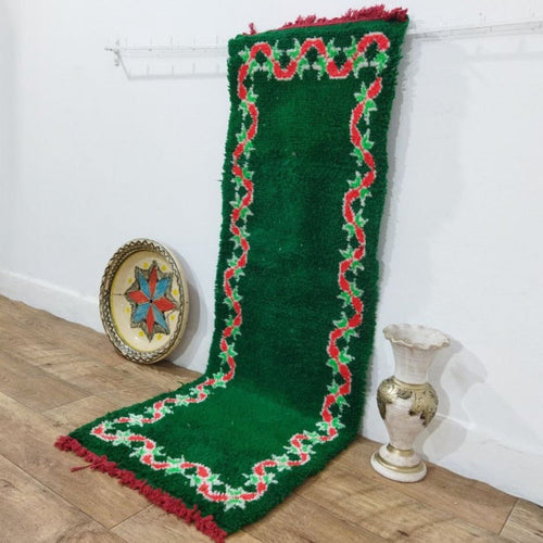 MyTindy Moroccan rug Style Azilal rug 1x5 ft Handmade rug Berber rug