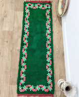 MyTindy Moroccan rug Style Azilal rug 1x5 ft Handmade rug Berber rug, view 2