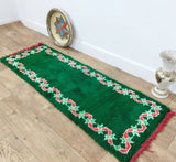 MyTindy Moroccan rug Style Azilal rug 1x5 ft Handmade rug Berber rug, view 4