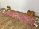 MyTindy Moroccan rug Style Azilal rug 2x10 ft Handmade rug Berber rug, view 3