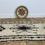 MyTindy Moroccan rug Beni Ouarain rug 2x13 ft Handmade rug Berber rug, view 4