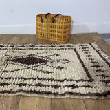 MyTindy Moroccan rug Beni Ouarain rug 2x13 ft Handmade rug Berber rug, view 5