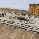 MyTindy Moroccan rug Beni Ouarain rug 2x13 ft Handmade rug Berber rug, view 6