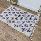 MyTindy Authentic Moroccan rug Style Azilal rug 2x4 ft Handmade rug Berber rug, view 3