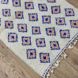 MyTindy Authentic Moroccan rug Style Azilal rug 2x4 ft Handmade rug Berber rug, view 5