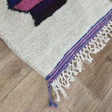 MyTindy Moroccan rug Style Azilal rug 2x5 ft Handmade rug Berber rug, view 4