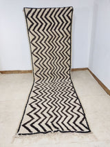 MyTindy Moroccan rug Beni Ouarain rug 3x11 ft Handmade rug Runner Rug, view 6