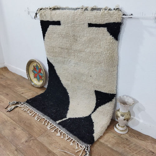 MyTindy Moroccan rug Beni Ouarain rug 3x4 ft Handmade rug Berber rug