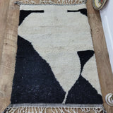 MyTindy Moroccan rug Beni Ouarain rug 3x4 ft Handmade rug Berber rug, view 2