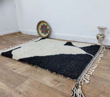 MyTindy Moroccan rug Beni Ouarain rug 3x4 ft Handmade rug Berber rug, view 4