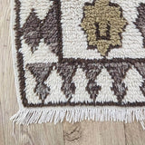 MyTindy Authentic Moroccan rug Style Azilal rug 3x4 ft Handmade rug Berber rug, view 4