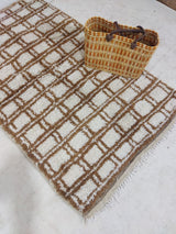 MyTindy Moroccan rug Beni Ouarain rug 3x4 ft Handmade rug Small rug, view 2