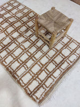 MyTindy Moroccan rug Beni Ouarain rug 3x4 ft Handmade rug Small rug, view 3