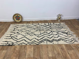 MyTindy Moroccan rug Beni Ouarain rug 3x5 ft Handmade rug Berber rug, view 2
