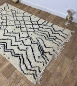 MyTindy Moroccan rug Beni Ouarain rug 3x5 ft Handmade rug Berber rug, view 5