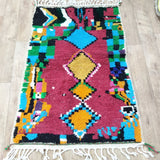 MyTindy Moroccan rug Style Azilal rug 3x5 ft Handmade rug Berber rug, view 2