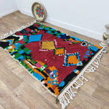 MyTindy Moroccan rug Style Azilal rug 3x5 ft Handmade rug Berber rug, view 3